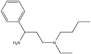 (3-amino-3-phenylpropyl)(butyl)ethylamine Struktur