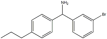 (3-bromophenyl)(4-propylphenyl)methanamine Struktur