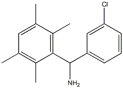 (3-chlorophenyl)(2,3,5,6-tetramethylphenyl)methanamine Struktur