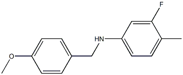 (3-fluoro-4-methylphenyl)(4-methoxyphenyl)methylamine Struktur