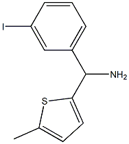 (3-iodophenyl)(5-methylthiophen-2-yl)methanamine Struktur