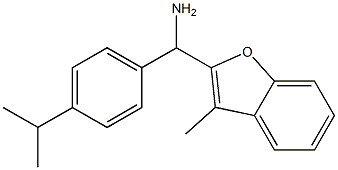 (3-methyl-1-benzofuran-2-yl)[4-(propan-2-yl)phenyl]methanamine Struktur