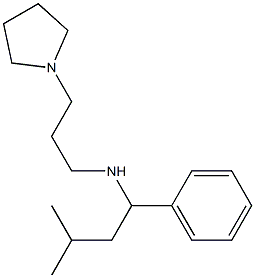 (3-methyl-1-phenylbutyl)[3-(pyrrolidin-1-yl)propyl]amine Struktur