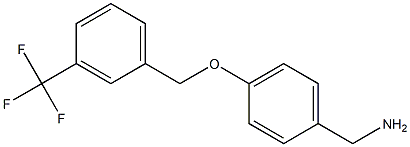 (4-{[3-(trifluoromethyl)phenyl]methoxy}phenyl)methanamine Struktur