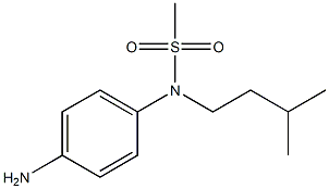 (4-aminophenyl)-N-(3-methylbutyl)methanesulfonamide Struktur