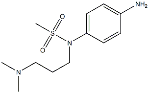 (4-aminophenyl)-N-[3-(dimethylamino)propyl]methanesulfonamide Struktur