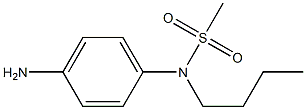 (4-aminophenyl)-N-butylmethanesulfonamide Struktur