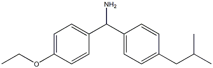 (4-ethoxyphenyl)[4-(2-methylpropyl)phenyl]methanamine Struktur