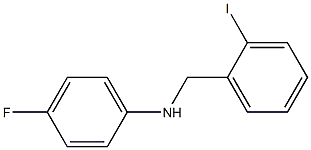 (4-fluorophenyl)(2-iodophenyl)methylamine Struktur