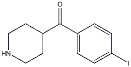 (4-iodophenyl)(piperidin-4-yl)methanone Struktur