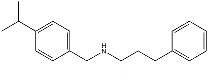 (4-phenylbutan-2-yl)({[4-(propan-2-yl)phenyl]methyl})amine Struktur