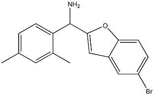 (5-bromo-1-benzofuran-2-yl)(2,4-dimethylphenyl)methanamine Struktur