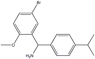 (5-bromo-2-methoxyphenyl)[4-(propan-2-yl)phenyl]methanamine Struktur