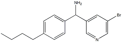 (5-bromopyridin-3-yl)(4-butylphenyl)methanamine Struktur