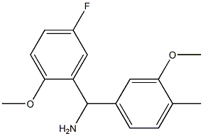 (5-fluoro-2-methoxyphenyl)(3-methoxy-4-methylphenyl)methanamine Struktur