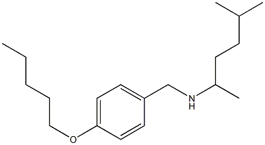 (5-methylhexan-2-yl)({[4-(pentyloxy)phenyl]methyl})amine Struktur