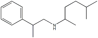 (5-methylhexan-2-yl)(2-phenylpropyl)amine Struktur