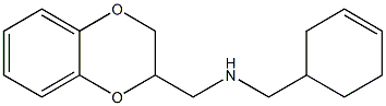 (cyclohex-3-en-1-ylmethyl)(2,3-dihydro-1,4-benzodioxin-2-ylmethyl)amine Struktur