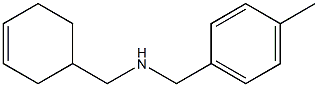 (cyclohex-3-en-1-ylmethyl)[(4-methylphenyl)methyl]amine Struktur