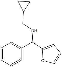 (cyclopropylmethyl)[furan-2-yl(phenyl)methyl]amine Struktur