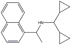 (dicyclopropylmethyl)[1-(naphthalen-1-yl)ethyl]amine Struktur