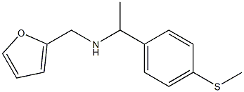 (furan-2-ylmethyl)({1-[4-(methylsulfanyl)phenyl]ethyl})amine Struktur