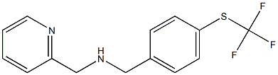 (pyridin-2-ylmethyl)({4-[(trifluoromethyl)sulfanyl]phenyl}methyl)amine Struktur