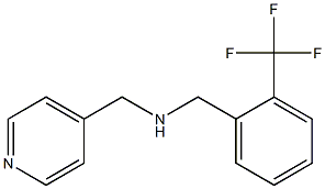 (pyridin-4-ylmethyl)({[2-(trifluoromethyl)phenyl]methyl})amine Struktur