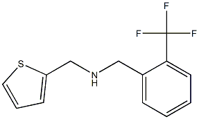 (thiophen-2-ylmethyl)({[2-(trifluoromethyl)phenyl]methyl})amine Struktur