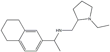 [(1-ethylpyrrolidin-2-yl)methyl][1-(5,6,7,8-tetrahydronaphthalen-2-yl)ethyl]amine Struktur