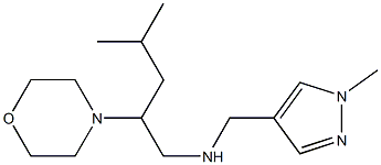 [(1-methyl-1H-pyrazol-4-yl)methyl][4-methyl-2-(morpholin-4-yl)pentyl]amine Struktur