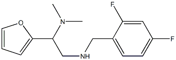 [(2,4-difluorophenyl)methyl][2-(dimethylamino)-2-(furan-2-yl)ethyl]amine Struktur