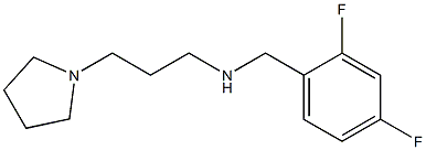 [(2,4-difluorophenyl)methyl][3-(pyrrolidin-1-yl)propyl]amine Struktur