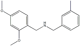 [(2,4-dimethoxyphenyl)methyl][(3-methylphenyl)methyl]amine Struktur