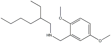 [(2,5-dimethoxyphenyl)methyl](2-ethylhexyl)amine Struktur