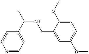 [(2,5-dimethoxyphenyl)methyl][1-(pyridin-4-yl)ethyl]amine Struktur