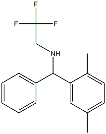 [(2,5-dimethylphenyl)(phenyl)methyl](2,2,2-trifluoroethyl)amine Struktur