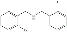 [(2-bromophenyl)methyl][(2-fluorophenyl)methyl]amine Struktur