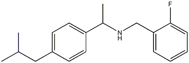 [(2-fluorophenyl)methyl]({1-[4-(2-methylpropyl)phenyl]ethyl})amine Struktur