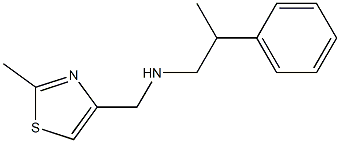 [(2-methyl-1,3-thiazol-4-yl)methyl](2-phenylpropyl)amine Struktur