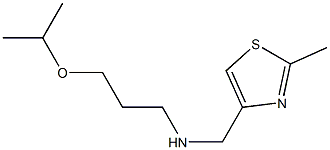 [(2-methyl-1,3-thiazol-4-yl)methyl][3-(propan-2-yloxy)propyl]amine Struktur