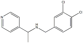 [(3,4-dichlorophenyl)methyl][1-(pyridin-4-yl)ethyl]amine Struktur