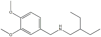 [(3,4-dimethoxyphenyl)methyl](2-ethylbutyl)amine Struktur