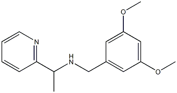 [(3,5-dimethoxyphenyl)methyl][1-(pyridin-2-yl)ethyl]amine Struktur