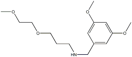 [(3,5-dimethoxyphenyl)methyl][3-(2-methoxyethoxy)propyl]amine Struktur