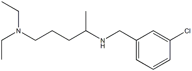 [(3-chlorophenyl)methyl][5-(diethylamino)pentan-2-yl]amine Struktur