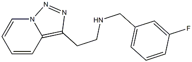 [(3-fluorophenyl)methyl](2-{[1,2,4]triazolo[3,4-a]pyridin-3-yl}ethyl)amine Struktur