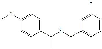 [(3-fluorophenyl)methyl][1-(4-methoxyphenyl)ethyl]amine Struktur