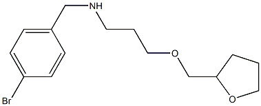 [(4-bromophenyl)methyl][3-(oxolan-2-ylmethoxy)propyl]amine Struktur