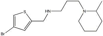 [(4-bromothiophen-2-yl)methyl][3-(2-methylpiperidin-1-yl)propyl]amine Struktur